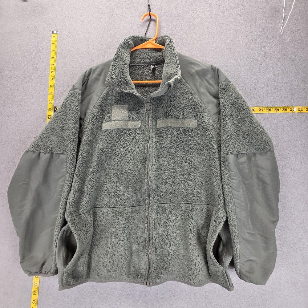 Peckham Jacket Mens Large Green Military Fleece US Army Polartec Made in USA